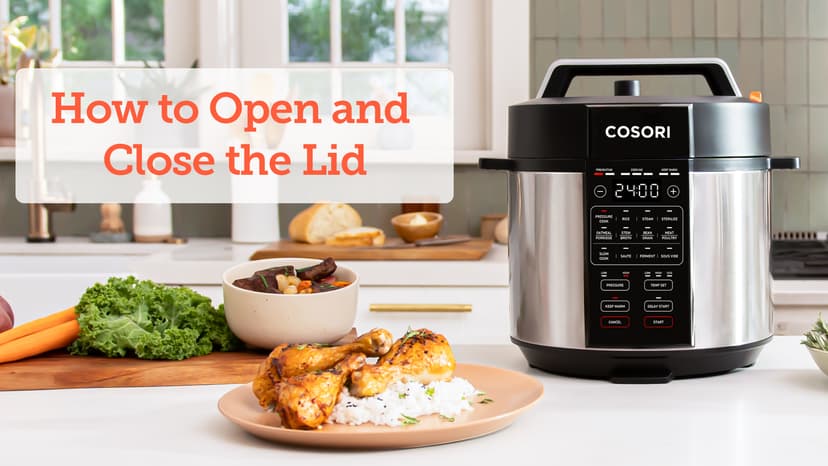 COSORI Pressure Cooker 6 qt, 9-in-1 Instant Multi Kitchen Appliances, Safer Venting Design, Rice Cooker, Slow Cooking Pot, Sous Vide, Saute Pot, 1100W, Stainless Steel
