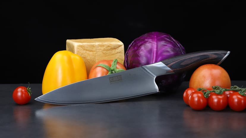 5 Pieces Knife Set, Japanese High Carbon Stainless Steel Kitchen Knife Sets, Professional Ultra Sharp Chef Knives Set with Ergonomic Pakkawood Handle