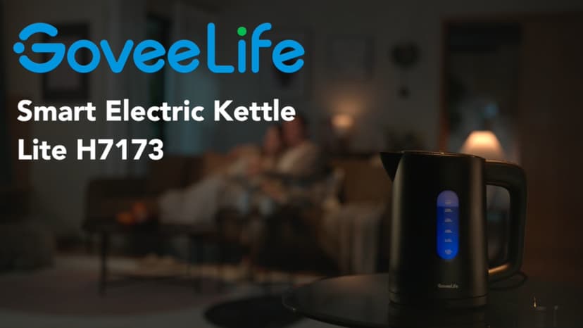 GoveeLife Smart Kettle Temperature Control 1.7L, 1500w WiFi Tea Kettle Electric with LED Indicator Lights, Remotely Control, 2H Keep Warm, 4 Presets Hot Water Boiler for Tea & Coffee & DIY