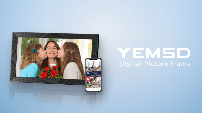 15.6" WiFi Digital Picture Frame, 32 GB Memory, Auto-Rotate, 1920x1080 HD IPS Touchscreen Large Digital Photo Frame, Share Moments Instantly via Frameo APP, Gift for Family and Friends (Black)