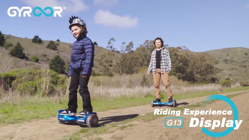 Gyroor Hoverboard New G13 All Terrain Hoverboard with LED Lights & 500W Motor, Self Balancing Off Road Hoverboards with Bluetooth for Kids ages 6-12 and Adults
