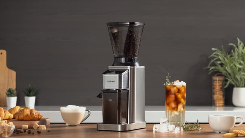 SHARDOR Professional Conical Burr Coffee Grinder, Coffee Bean Grinder with 48 Grind Settings for Espresso, Drip & French Press, Upgraded Anti-Static Technology, Precision Timer, Stainless Steel