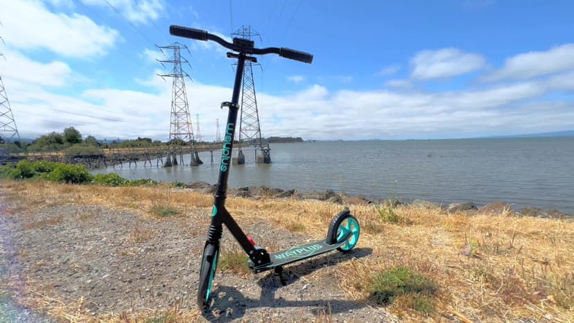 Kick Scooter for Ages 6+,Kid, Teens & Adults. Max Load 240 LBS. Foldable, Lightweight, 8IN Big Wheels for Kids, Teen and Adults, 4 Adjustable Levels. Bearing ABEC9