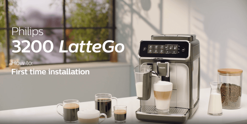 Philips 3200 Series Fully Automatic Espresso Machine, LatteGo Milk Frother, 5 Coffee Varieties, Intuitive Touch Display, 100% Ceramic Grinder, AquaClean Filter, My Coffee Choice, Black (EP3241/54)