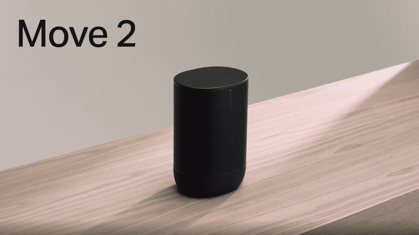 Sonos Move 2 - Black - Wireless Portable Bluetooth Speaker