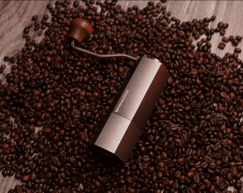 Coffee Bean Grinder - Manual Coffee Hand Grinder For Espresso, Frenchpress, Machine Coffee - Portable Stainless Steel Burr Grinder With Adjustable Coarseness Knob