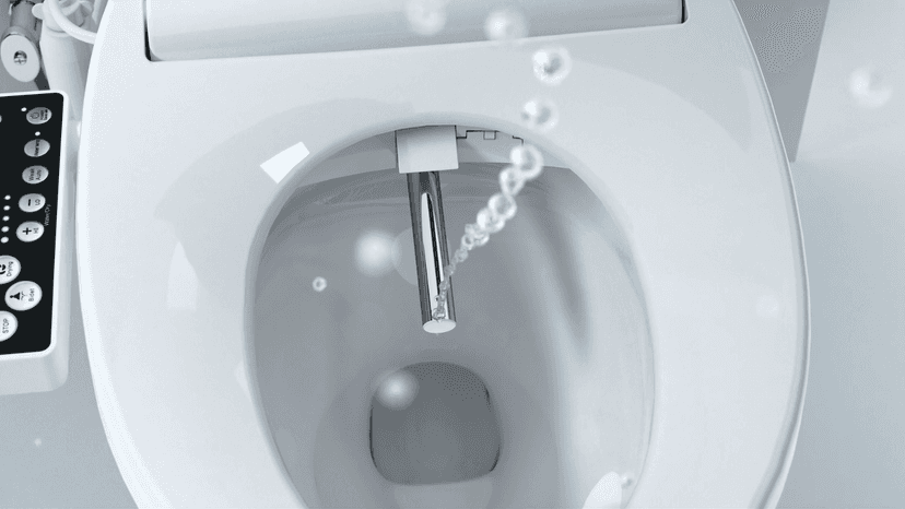 Bidet Toilet Seat Round, Unlimited Warm Water, Heated Toilet Seat, Warm Air Dryer, Rear and Feminine Washing, Soft Closed Toilet Lid, Night Light, Smart Toilet Seat with Bidet Requires Outlet