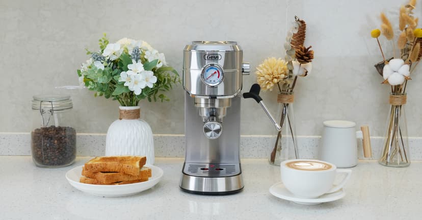 Gevi Espresso Machine 20 Bar High Pressure,Compact Espresso Maker with Milk Frother Steam Wand,Cappuccino,Latte Maker with Adjustable Shot Volume for Home,Gift for Mom and Dad
