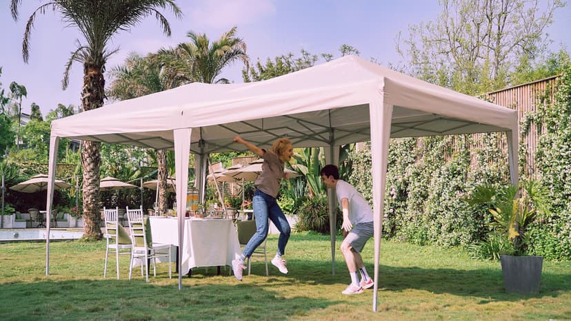 Quictent 10x20 Pop up Canopy Tent, Easy Setup and Wheeled Bag for Commercial, Outdoor, Camping, Parties, Markets and Instant Shelter