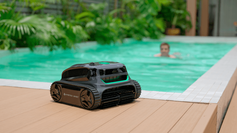 WYBOT S2 Cordless Robotic Pool Cleaner, Smart Navigation Inground Pool Vacuum Lasts 180 Mins, Wall Climbing & Waterline Cleaning for Pools up to 3229 Sq.ft, Switch/App Mode, Dual Filtration