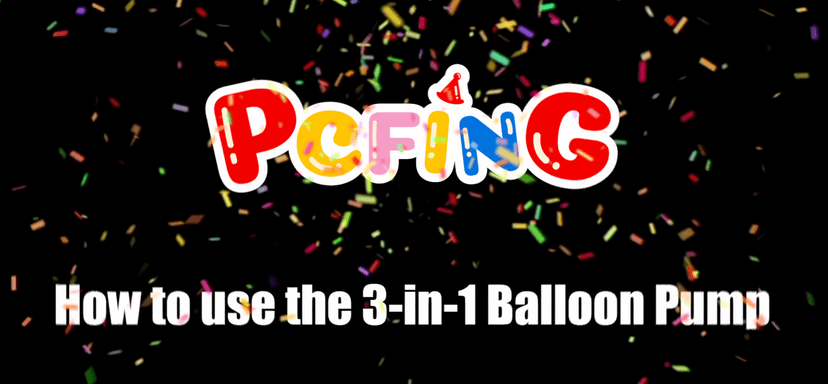 PCFING Balloon Pump Electric, Portable 3-in-1 Air Pump Inflator Blower Machine for Latex 260q Foil All Balloons & Quick-Fill Inflation and Deflation for Air Mattress, Inflatables Pool, Airbeds, Floats