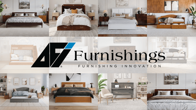 AFI Hamilton Full Murphy Bed Chest with Mattress, Storage, and Built-in Charger in Light Toffee