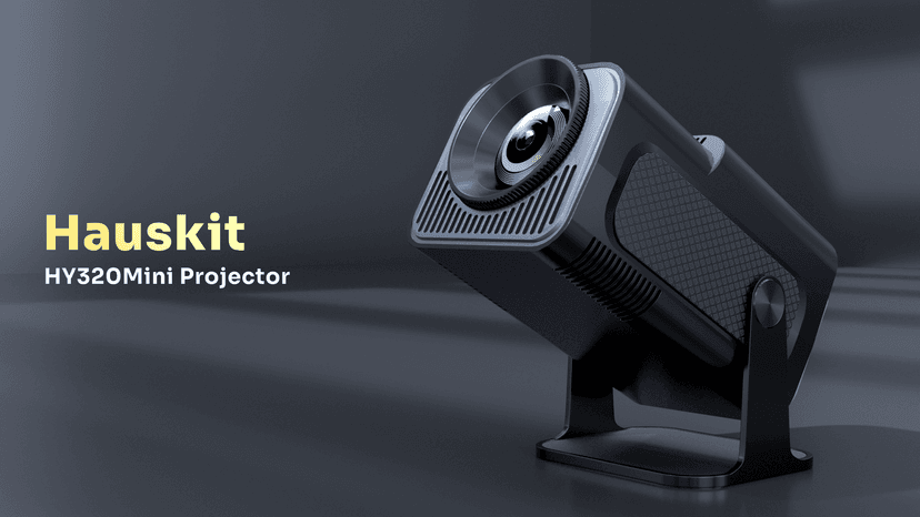 Smart Mini Projector with WiFi and Bluetooth,4k Portable Projector, 180° Rotating Adjustment with Android, Home Videoprojector with Auto Keystone Correction , Black