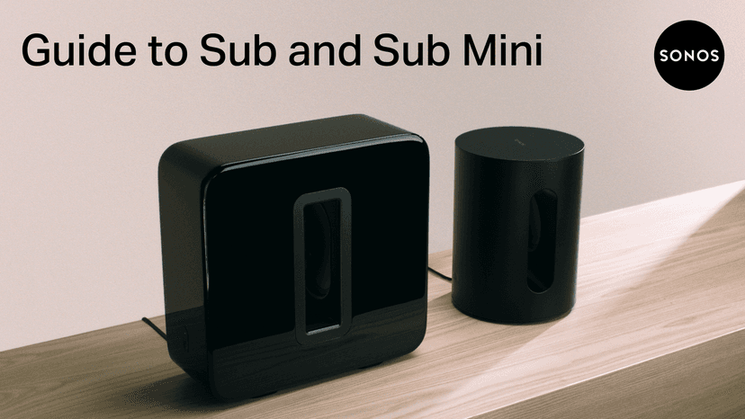 Sonos Sub Mini - Black - Compact Wireless Subwoofer