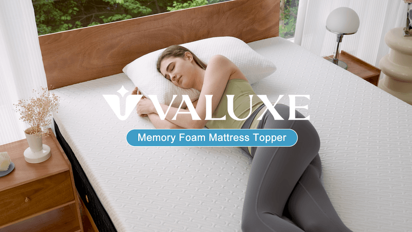 3 Inch Gel Memory Foam Mattress Topper Queen Size High Density Cooling Pad Pressure Relief Bed Topper (with Removable & Washable Bamboo Cover)