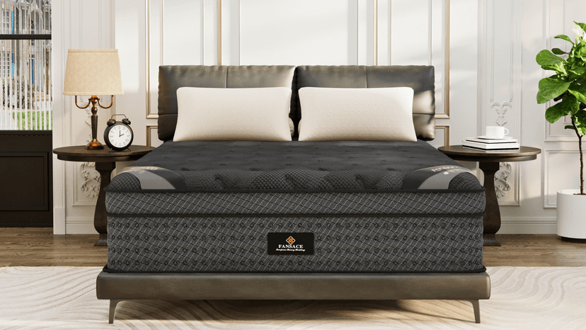 Queen Size Mattress, 14 Inch Deluxe Hybrid Queen Mattress in a Box, Medium Firm Mattresses With Gel Memory Foam & Pocket Springs, Pressure Relief, Cooling, Extra Edge Support [Upgraded Support]