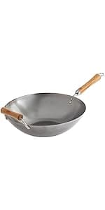 JOYCE CHEN Classic Series 14-Inch Ceramic Nonstick Carbon Steel Wok