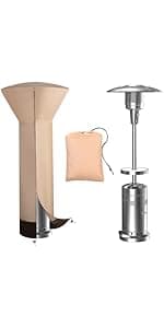 Vailge Patio Chair Covers, Lounge Deep Seat Cover, Heavy Duty and Waterproof Outdoor Lawn Patio Furniture Covers (2 Pack - Large, Beige & Brown)