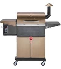 Z GRILLS Wood Pellet Grill Smoker with PID 2.1 Controller, 704 Cooking Area, Meat Probes, Rain Cover for Outdoor BBQ, 7002C