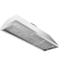 54-inch Range Hood Insert, CT Copper Tailor Built-In Vent Hood Ducted with 4-Speed Fan, 1260 CFM, LED Light, Dishwasher-safe Baffle Filter, in Stainless Steel