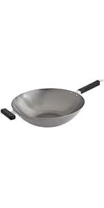 JOYCE CHEN Classic Series 14-Inch Ceramic Nonstick Carbon Steel Wok