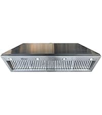 54-inch Range Hood Insert, CT Copper Tailor Built-In Vent Hood Ducted with 4-Speed Fan, 1260 CFM, LED Light, Dishwasher-safe Baffle Filter, in Stainless Steel