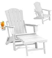 Oversized Outdoor Rocking Chairs Set of 2,All Weather Rocker Chair with More Comfortable Seat Panel for Porch Patio Outside(Black)