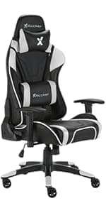 X Rocker PC Computer Gaming Desk Chair with Wheels, College Dorm Room Essentials for Guys and Girls, Adjustable, Ergonomic Office Chair for Gamers