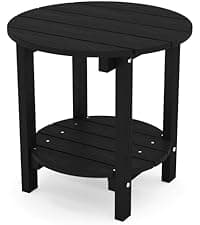 YEFU Outdoor Storage Bench for Patio: Heavy Duty Garden Bench with 96° High Backrest & Oversized Seating - HIPS Weatherproof Patio Bench with Storage for Porch Park Backyard, Black