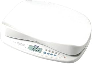 Tanita BD815U Baby Scale – Digital Infant Weight Monitor for Newborns, 33 lb Capacity – Memory Function, Removable Tray – Backlit Display – Battery or AC Power, RS232 – Japan Technology