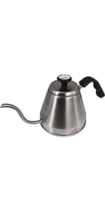 London Sip Stainless Steel Stovetop Espresso Maker Moka Pot Italian Coffee Percolator, Silver, Medium (10.14 oz)