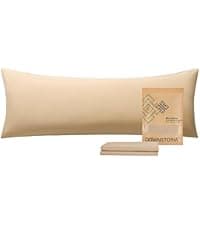 Luxury Feather Down Pillow King Size Set of 2 Pack, 100% Cotton Hotel Collection Bed Pillows for Sleeping, Down Surrounded Soft Medium Firm Pillows for Side Back Stomach Sleepers 20" x 36"