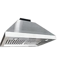 54-inch Range Hood Insert, CT Copper Tailor Built-In Vent Hood Ducted with 4-Speed Fan, 1260 CFM, LED Light, Dishwasher-safe Baffle Filter, in Stainless Steel