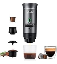 𝟯 𝗶𝗻 𝟭 Portable Coffee Maker for Travel, 20 Bar Portable Espresso Machine with USB,Travel Coffee Maker Self-Heating, Compatible with Ground Coffee & Capsule for Hiking,Office,RV（Upgrade）