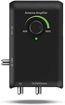 Antop HD Smart Boost Antenna Amplifier,TV Antenna Amplifier Signal Booster, HDTV Booster with Dual Outputs for 2 TVs, HD Digital VHF UHF FM Amplifier,Compatible with Any Non-Amplified Antennas