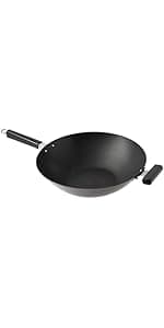 JOYCE CHEN Classic Series 14-Inch Ceramic Nonstick Carbon Steel Wok