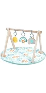 Ingenuity Baby Base 2-in-1 Booster Feeding and Floor Seat with Self-Storing Tray - Slate