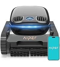 AIPER Cordless Robotic Pool Vacuum, Self-Parking Technology, Portable, Ideal for Above-Ground Flat Pool up to 40 Feet