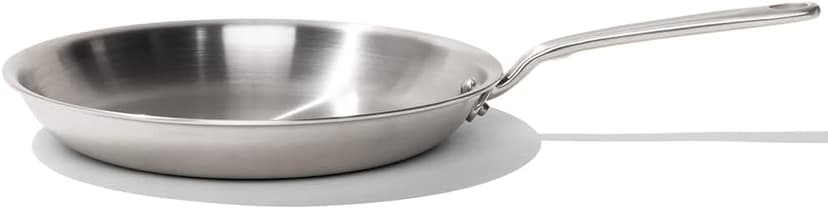 Made In Cookware - 12-Inch Stainless Steel Frying Pan - 5 Ply Stainless Clad - Professional Cookware - Crafted in Italy - Induction Compatible