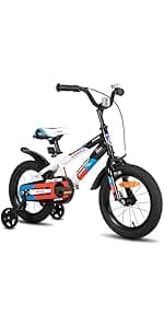 JOYSTAR 12 14 16 Inch Kids Cruiser Bike for Ages 2-7 Years Old Girls & Boys, Children's Bicycle with Training Wheels, Coaster Brake, Fenders & Adjustable Seat