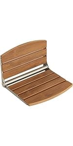 Heavy Duty Shower Stools, Shower Benches for Inside Shower to sit on,Poly Lumber Plastic Shower Bench Waterproof, Sturdy Wide Shower Stools for 500 LB (Brown)…