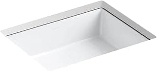 KOHLER 2882-0 Verticyl Rectangular Undermount Bathroom Sink, 19 3/4", White