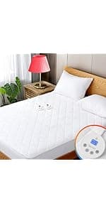 3 Inch Gel Memory Foam Mattress Topper Queen Size High Density Cooling Pad Pressure Relief Bed Topper (with Removable & Washable Bamboo Cover)