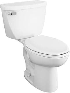 American Standard 2467016.020 Cadet Two-Piece Pressure Assisted Toilet, Chair Height, Elongated Front, White, 1.6 GPF