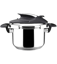Magefesa Nova 4.2 Qt Stovetop Pressure Cooker – Fast Cooking, Easy Locking, 18/10 Stainless Steel, Induction Compatible, 5 Safety Features, 11.6 PSI