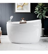 Empava Walk in Tub, 54" Whirlpool Bathtub with 12 Air & 13 Water Jets, Heated Massage Soaking Tub, 20% Wider Outward Swing Door, Right Drain,Walk-In Bathtub for Seniors, Acrylic