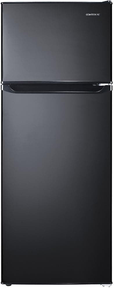 RV Refrigerator, Black, 7.6 cu.ft. | 12V | Compact RV Fridge | Customizable Controls | Space-Saving Design | R-780BK-12V