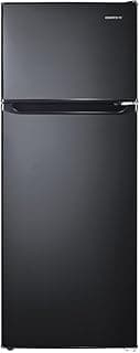 RV Refrigerator, Black, 7.6 cu.ft. | 12V | Compact RV Fridge | Customizable Controls | Space-Saving Design | R-780BK-12V