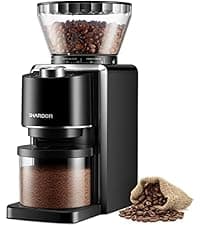 SHARDOR Professional Conical Burr Coffee Grinder, Coffee Bean Grinder with 48 Grind Settings for Espresso, Drip & French Press, Upgraded Anti-Static Technology, Precision Timer, Stainless Steel