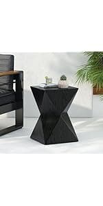 Christopher Knight Home Manuel Light-Weight Concrete Accent Table, Natural, 12.5D x 12.5W x 17.75H in